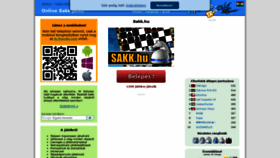 What Sakk.hu website looked like in 2020 (5 years ago)