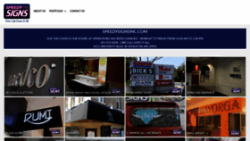 What Speedysignsinc.com website looked like in 2020 (3 years ago)