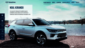 What Ssangyong.ro website looked like in 2020 (3 years ago)