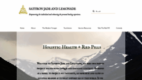 What Saffronjadeandlemonade.com website looked like in 2020 (3 years ago)