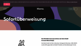 What Sofort.de website looked like in 2020 (3 years ago)
