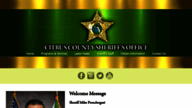 What Sheriffcitrus.org website looked like in 2020 (3 years ago)