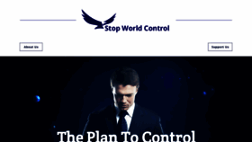What Stopworldcontrol.com website looked like in 2020 (3 years ago)