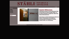 What Staehli-notar-advo.ch website looked like in 2020 (3 years ago)