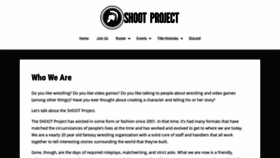 What Shootproject.com website looked like in 2020 (3 years ago)