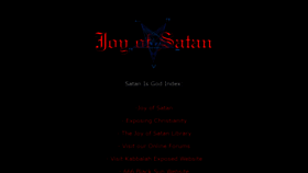 What Satanisgod.org website looked like in 2020 (3 years ago)