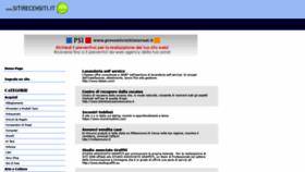 What Sitirecensiti.it website looked like in 2020 (3 years ago)