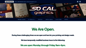 What Socalgraphics.com website looked like in 2020 (3 years ago)