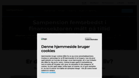 What Sampension.dk website looked like in 2020 (3 years ago)