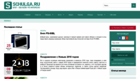 What Schulga.ru website looked like in 2020 (3 years ago)