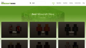 What Superminecraftskins.com website looked like in 2020 (3 years ago)
