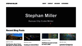 What Stephanmiller.com website looked like in 2020 (3 years ago)