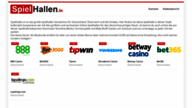 What Spielhallen.in website looked like in 2020 (5 years ago)