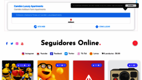 What Seguidores.online website looked like in 2020 (3 years ago)
