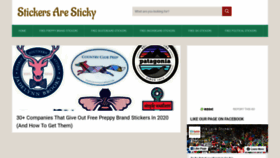 What Stickersaresticky.com website looked like in 2020 (3 years ago)