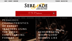 What Serenademagazine.com website looked like in 2020 (3 years ago)