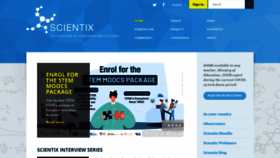 What Scientix.eu website looked like in 2020 (3 years ago)