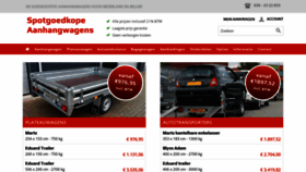 What Spotgoedkopeaanhangwagens.nl website looked like in 2020 (3 years ago)