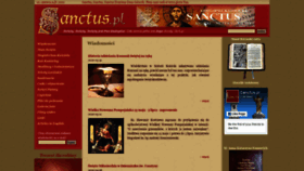 What Sanctus.pl website looked like in 2020 (3 years ago)