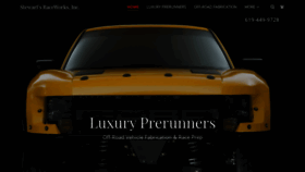 What Stewartsraceworks.com website looked like in 2020 (5 years ago)