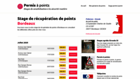 What Stage-recuperation-points-bordeaux.com website looked like in 2020 (3 years ago)