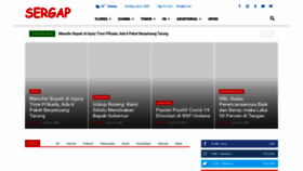 What Sergap.id website looked like in 2020 (3 years ago)