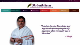 What Shrinathdham.com website looked like in 2020 (3 years ago)