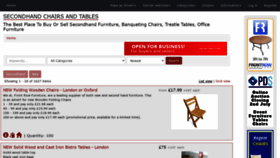 What Secondhand-chairs-and-tables.co.uk website looked like in 2020 (3 years ago)