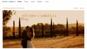 What Studiocabrelli.net website looked like in 2020 (3 years ago)
