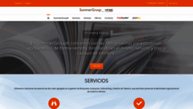 What Sommergroup.cl website looked like in 2020 (3 years ago)