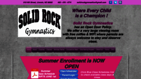 What Solidrockgymnastics.com website looked like in 2020 (3 years ago)