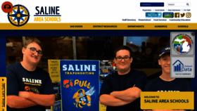 What Salineschools.com website looked like in 2020 (3 years ago)