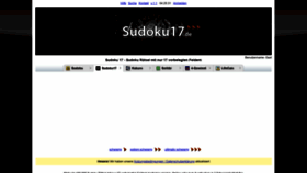 What Sudoku17.de website looked like in 2020 (3 years ago)