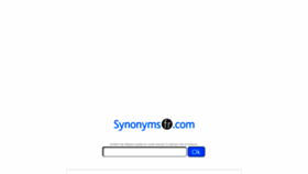 What Synonyms-fr.com website looked like in 2020 (3 years ago)