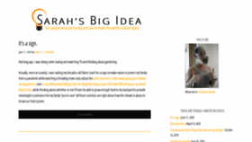 What Sarahsbigidea.com website looked like in 2020 (3 years ago)