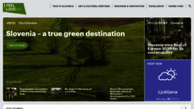 What Slovenia.si website looked like in 2020 (3 years ago)