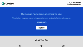 What Sopreso.com website looked like in 2020 (3 years ago)