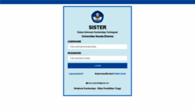 What Sister.usd.ac.id website looked like in 2020 (3 years ago)