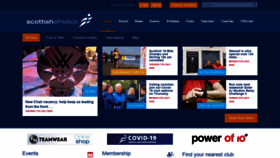 What Scottishathletics.org.uk website looked like in 2020 (3 years ago)