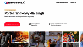 What Samotneserca.pl website looked like in 2020 (3 years ago)