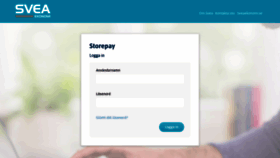 What Storepay.svea.com website looked like in 2020 (3 years ago)