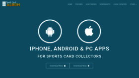 What Sportscardalbum.com website looked like in 2020 (3 years ago)