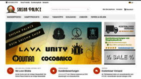What Shisha-palace.at website looked like in 2020 (3 years ago)