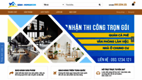 What Sanhdecor.vn website looked like in 2020 (3 years ago)