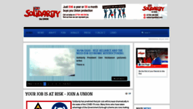 What Solidaritytradeunion.com website looked like in 2020 (3 years ago)
