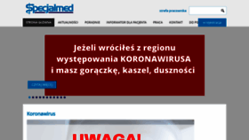 What Specjalmed.pl website looked like in 2020 (3 years ago)