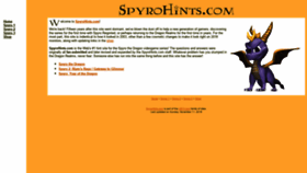 What Spyrohints.com website looked like in 2020 (3 years ago)