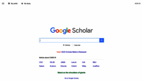 What Scholar.google.com.pk website looked like in 2020 (3 years ago)
