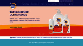 What Sunsense.co.uk website looked like in 2020 (5 years ago)