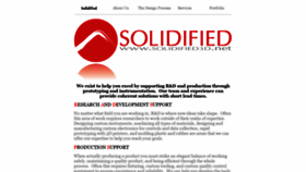 What Solidified3d.net website looked like in 2020 (3 years ago)